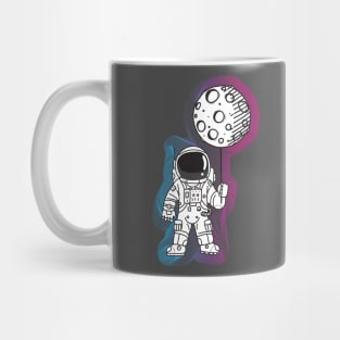 Astronaut Moon Balloon Mug